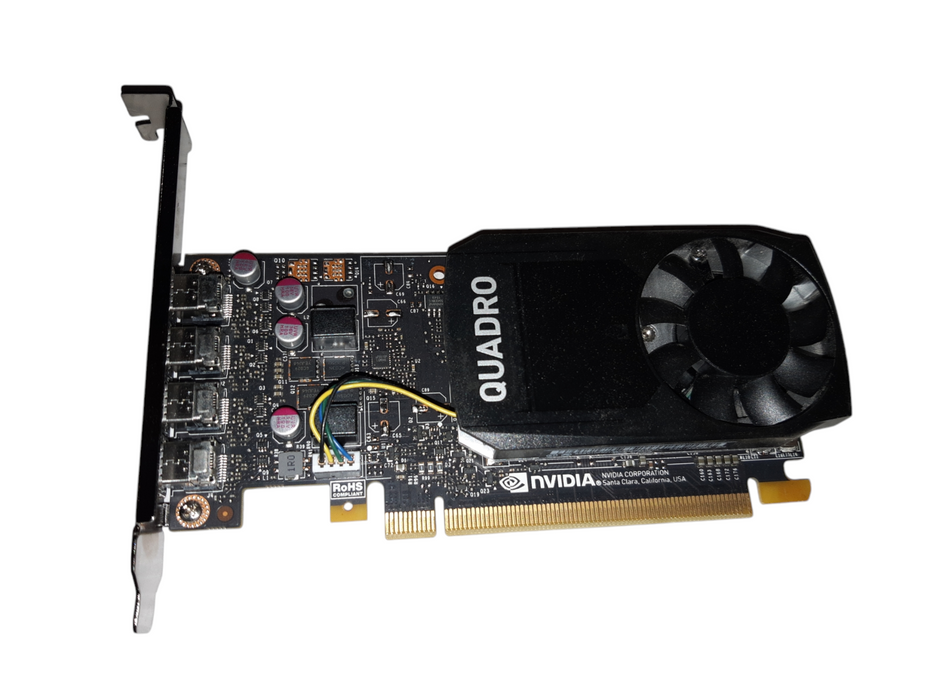 NVIDIA Quadro P1000 High Profile, 4 GB GDDR5, Graphic Card, Mini Display Port