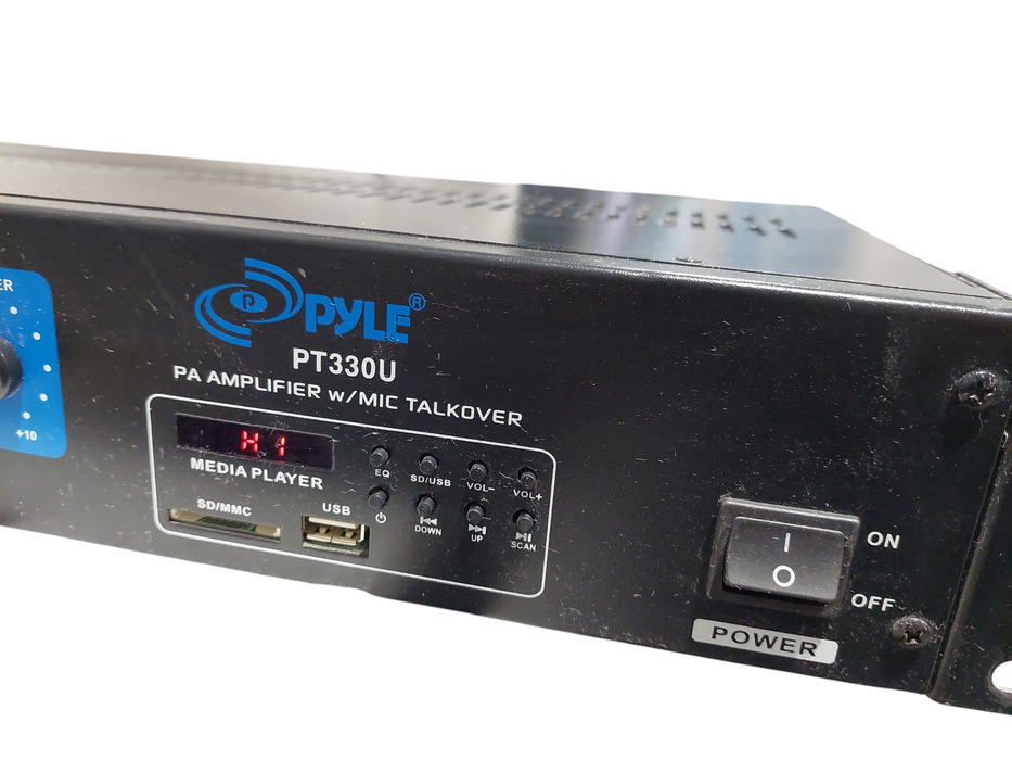 Pyle PA Amplifier w Mic Talkover Model: PT330U  =