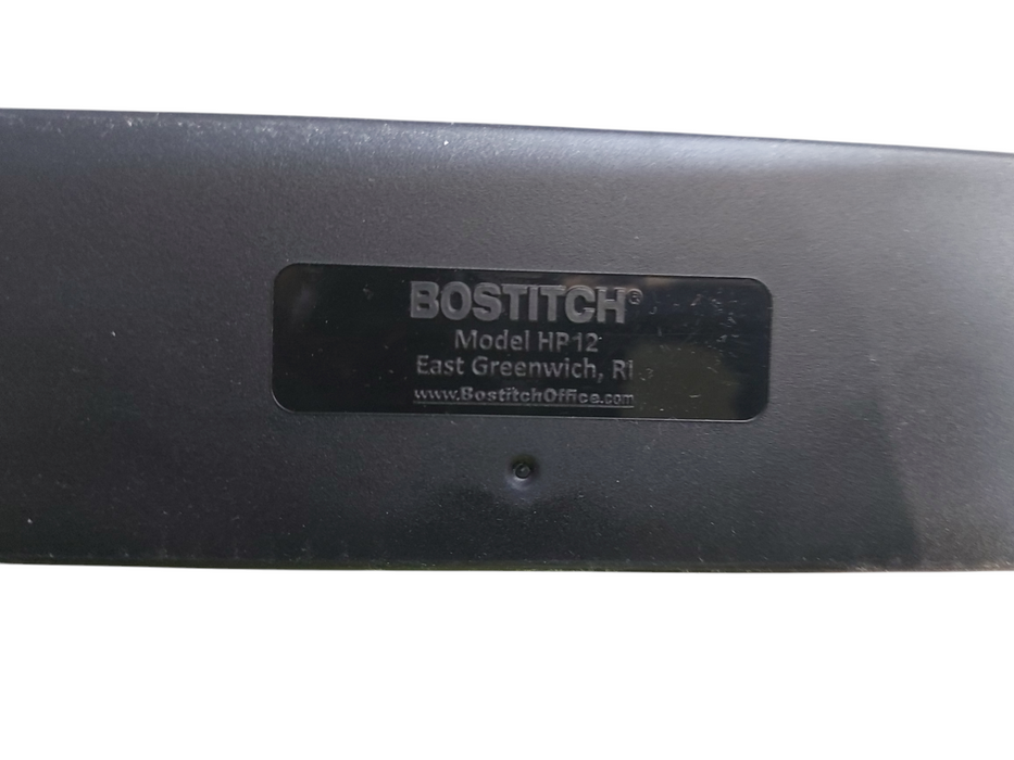 Bostitch 3-Hole 12 Sheet Capacity HP12 Black