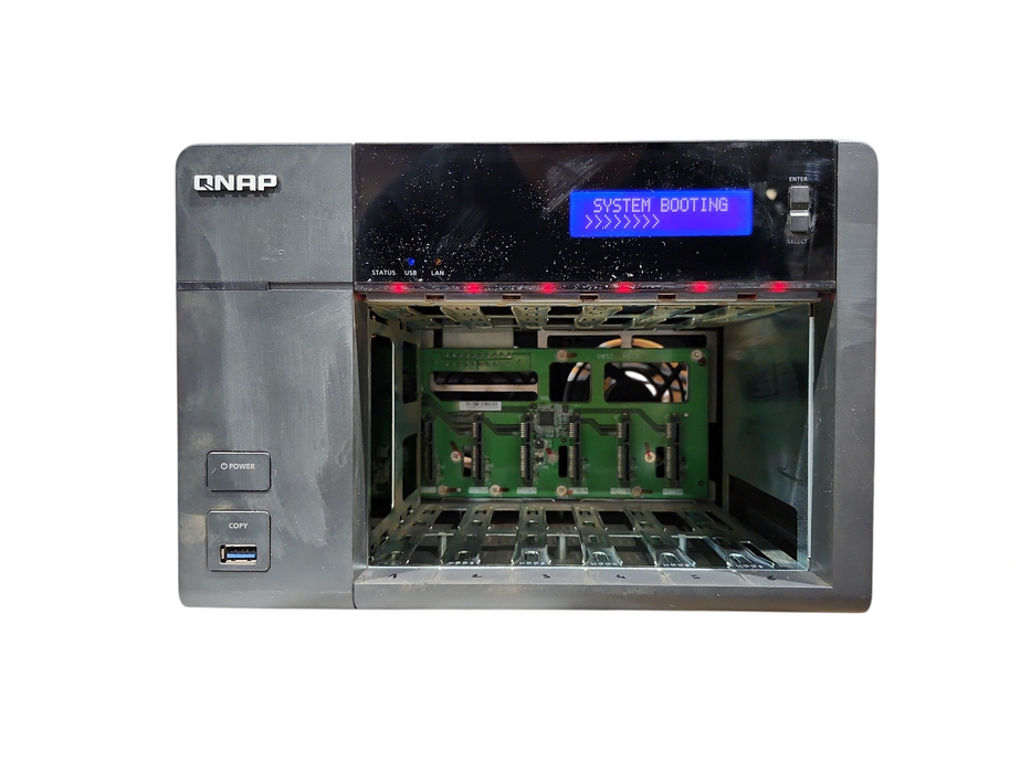QNAP TS-653 Pro-8G 6-Bays NAS, No HDD & Caddies, READ