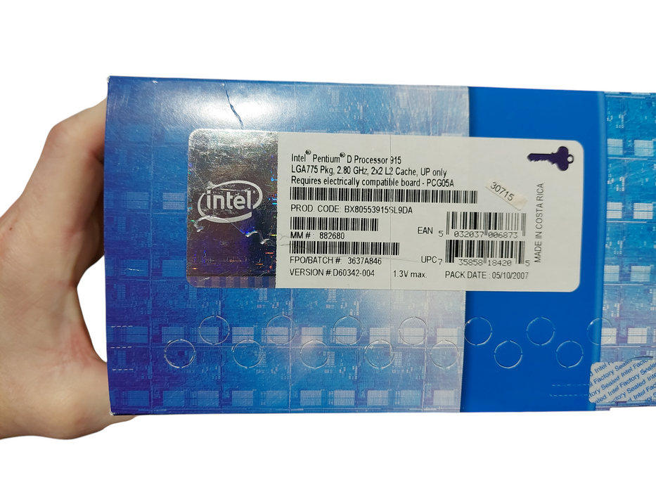 intel pentium D Processor 915 LGA775 2.80ghz 2x2 L2 Cache Q=