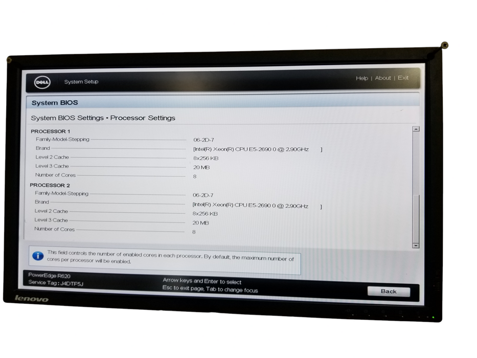 Dell PowerEdge R620 2x Xeon E5-2690-0 96GB DDR3 H710P-Mini & S110 2x750W