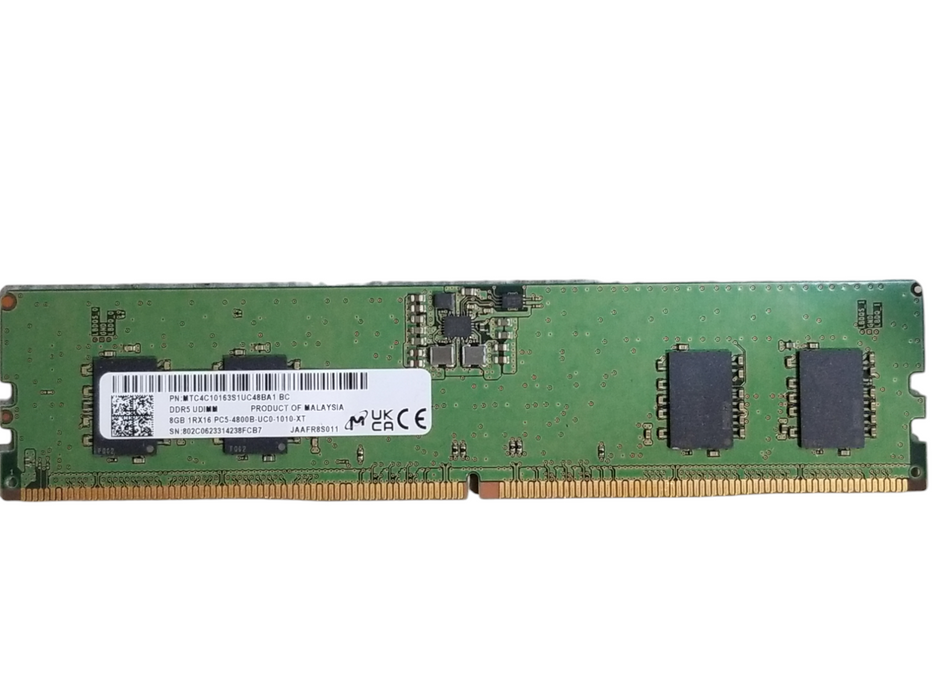 DDR5 UDIMM 8GB 1RX16 PC5-4800B-UC0-1010-XT