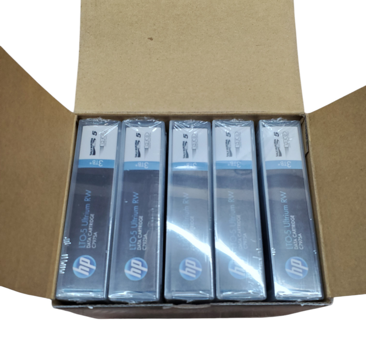 Lot 5x HP LTO-5 Ultrium RW 3TB C7975A Data Cartridge - New