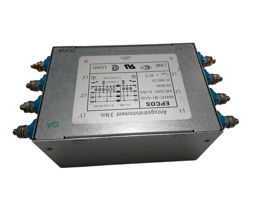 Anzugsdrehmoment 3 Nm Epcos Power Line Filter B84131-M1-G135 =