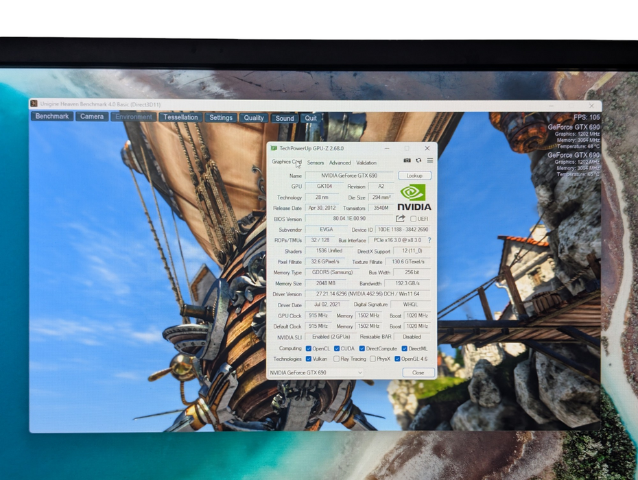 EVGA NVIDIA GeForce GTX 69004G-P4-2690-KR 4GB GDDR5 GPU -