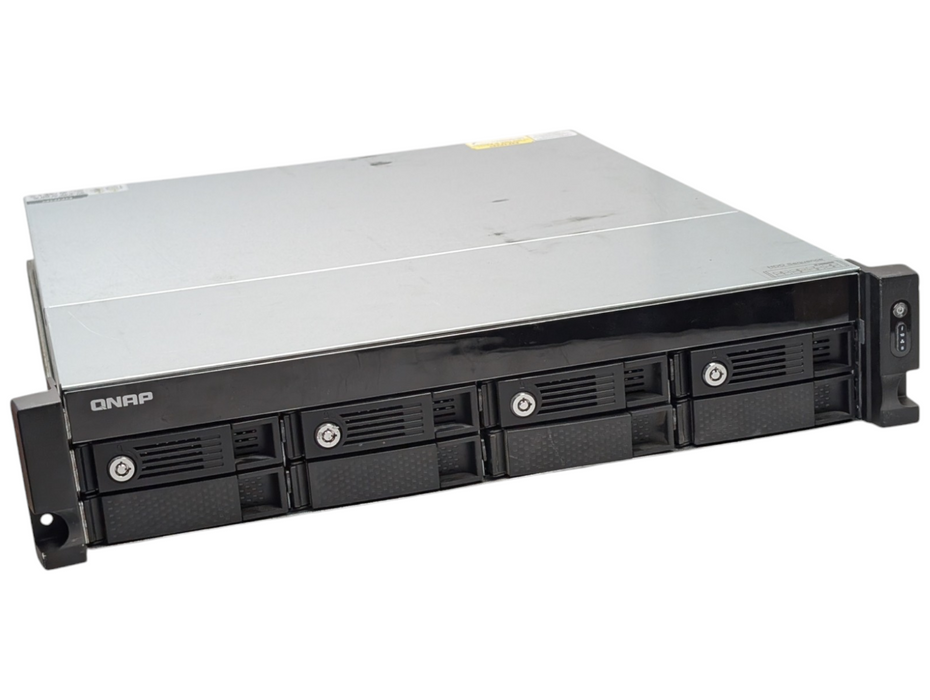 QNAP TS-870U-RP 8x 3.5" bays NAS with 2x 8TB HDDs installed  -