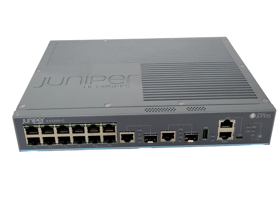 Juniper EX2200-C 12-Port Gig Ethernet PoE Network Switch EX2200-C-12T-2G SEE !