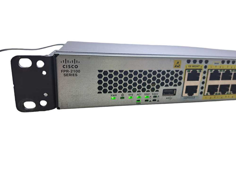 Cisco FPR-2110 Firewall Security Appliance w/ FPR2K-SSD100 | Factory Reset