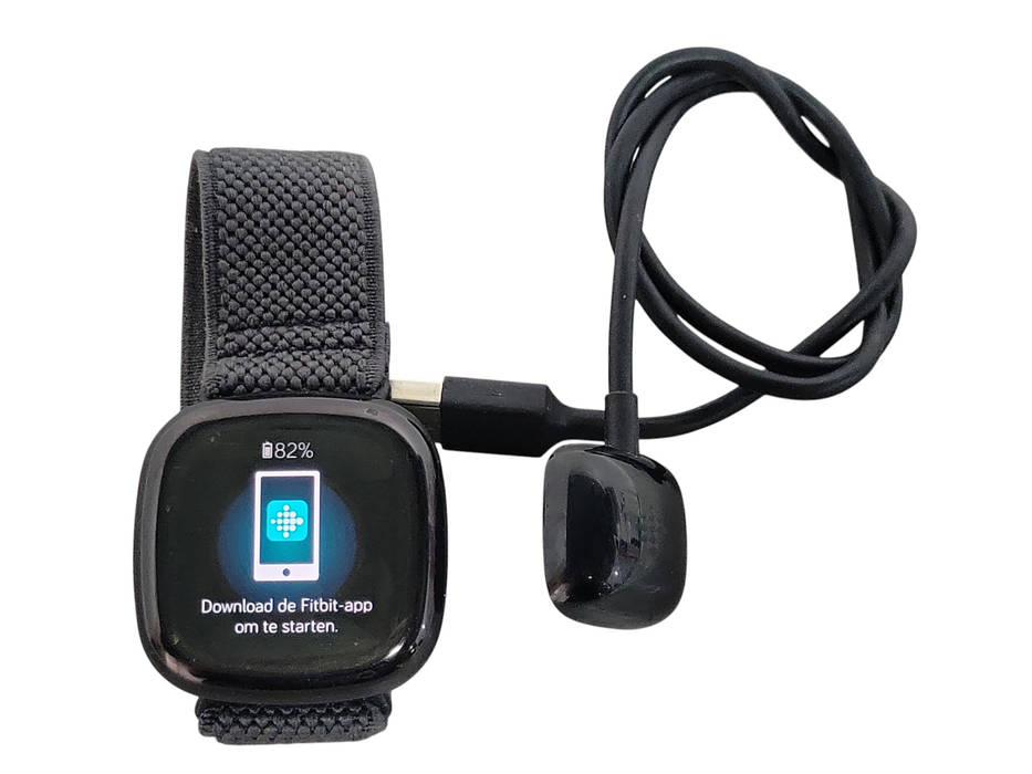 Fitbit Versa 3 Health Fitness Smartwatch with charger _