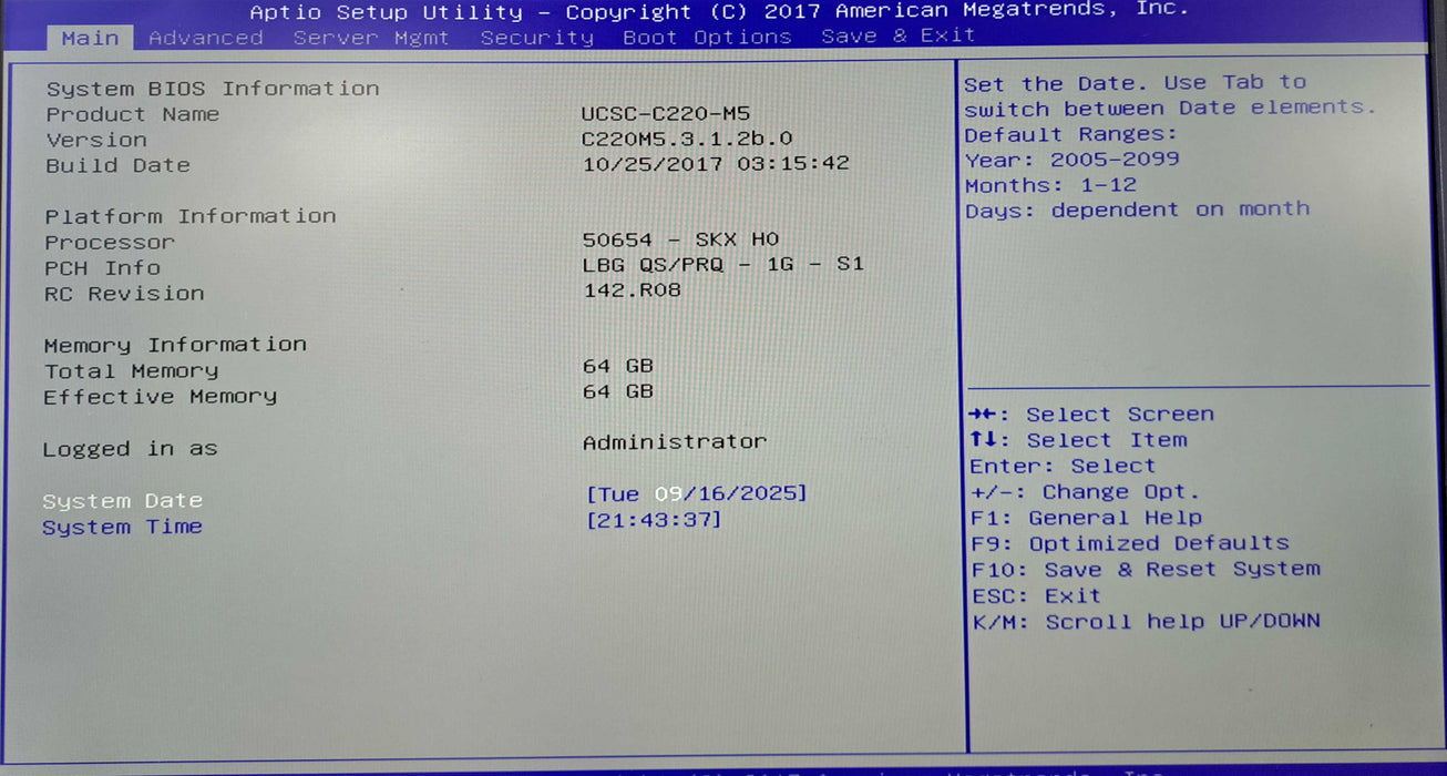 Cisco UCS C220 M5 10x 2.5" | Xeon Gold 6126 @2.60GHz, 64GB DDR4, 12G RAID )