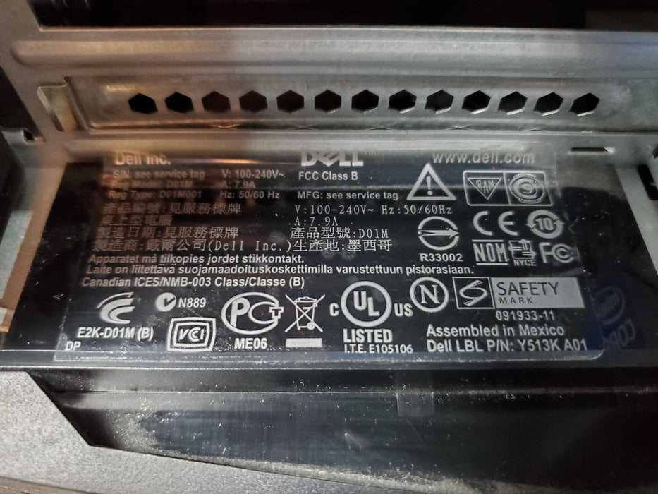 Dell Alienware Aurora R1 Gaming - Intel i7-930, 24GB, 4x 1TB HDD FX580