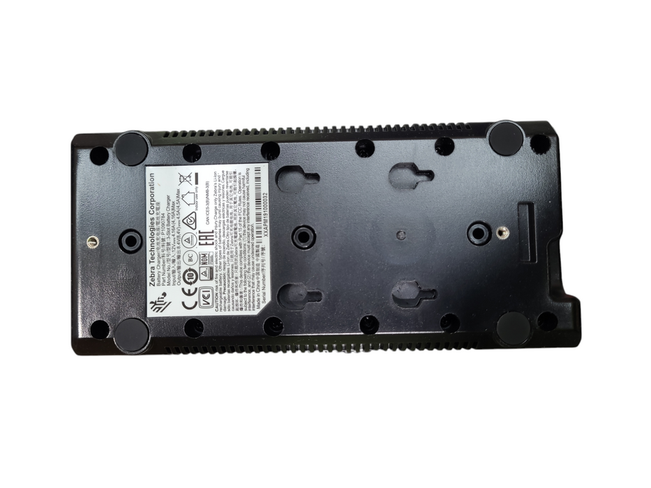 Zebra 2x 3-Slot Battery Charger P1090784 w/ Power Supply Q