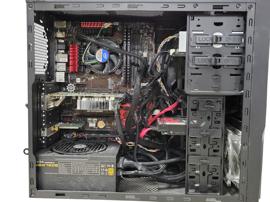 Custom/MSI Tower PC Core I7-4770K 3.50GHz 16GB RAM 2TB HDD 750W PSU _