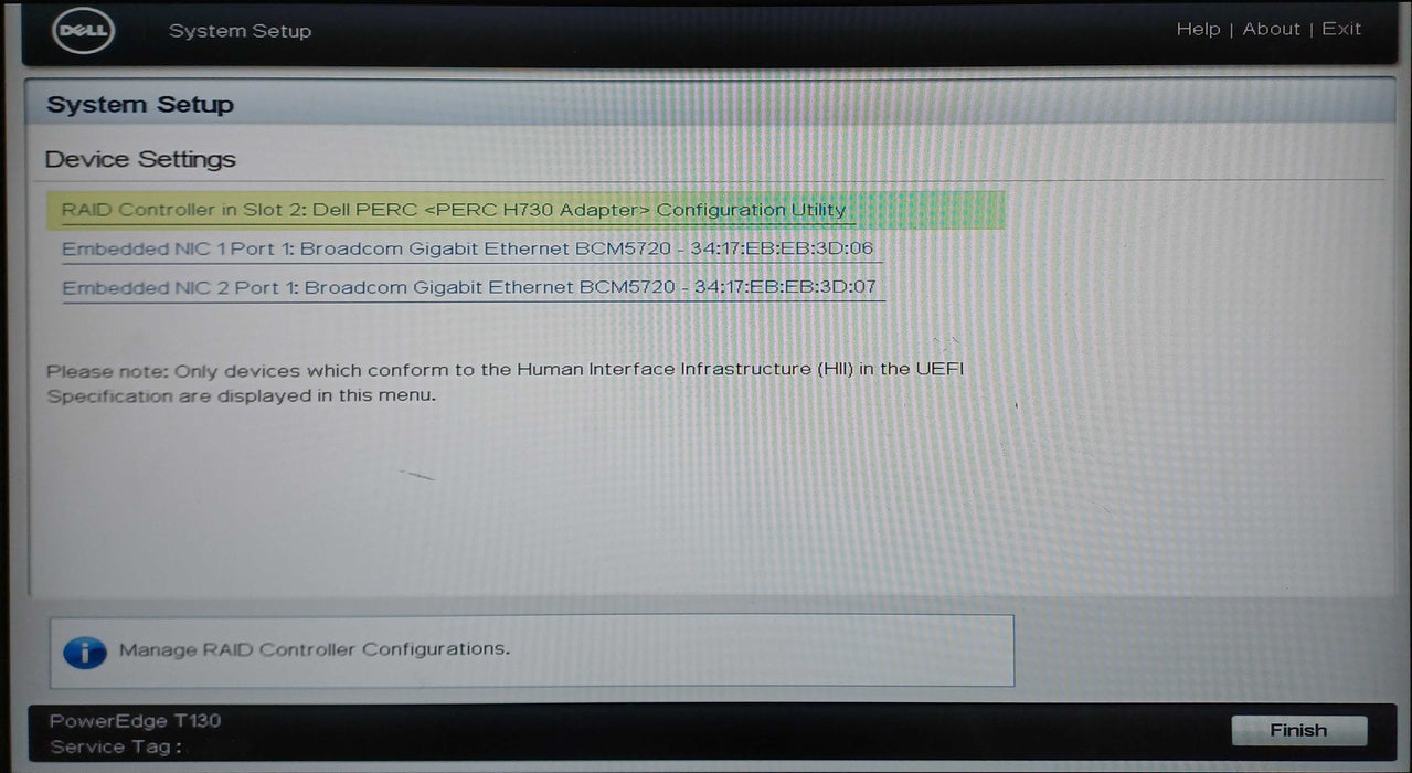 Dell PowerEdge T130, Xeon E3-1220 v5, 16GB DDR4, H730, 4TB SAS