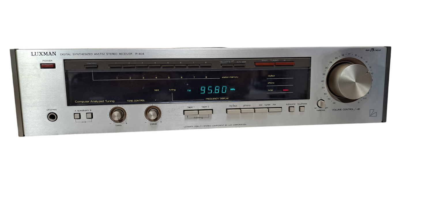 Luxman R-404 Digital Synthesized AM/FM Stereo Receiver| READ