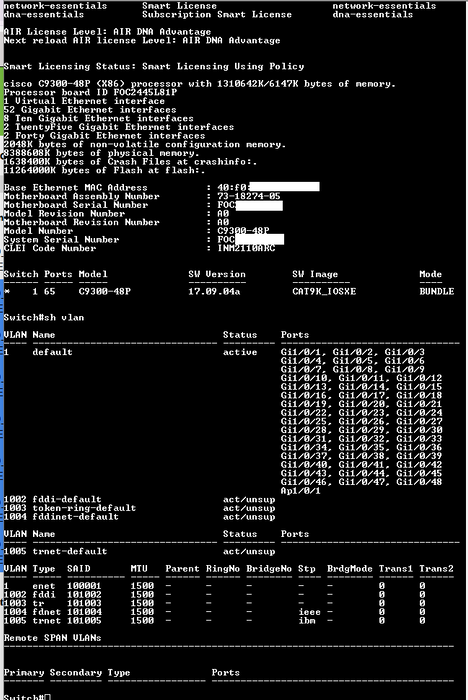 Cisco Catalyst 9300 C9300-48P-E 48x1G PoE+ Switch Q$