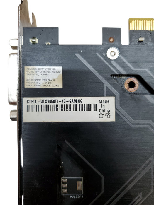 ASUS ROG Strix GTX 1050Ti 4GB Graphics Card - 1xHDMI 1xDP 2xDVI