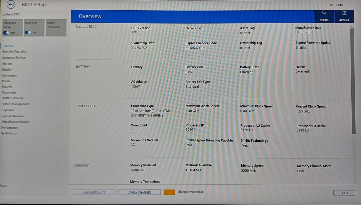 Dell Latitude 5320 Touch, i5-1145G7 2.60GHz, 16GB DDR4, 512GB NVMe, No AC Q Lap200