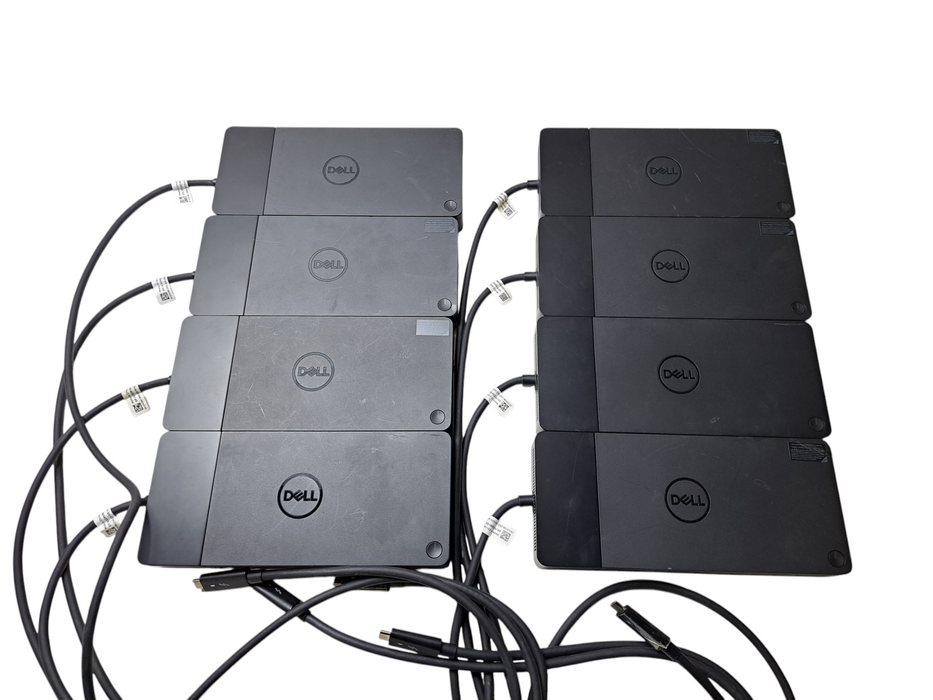 Lot of 8x Dell WD19TB Thunderbolt Dock USB-C Dual DisplayPort K20A )