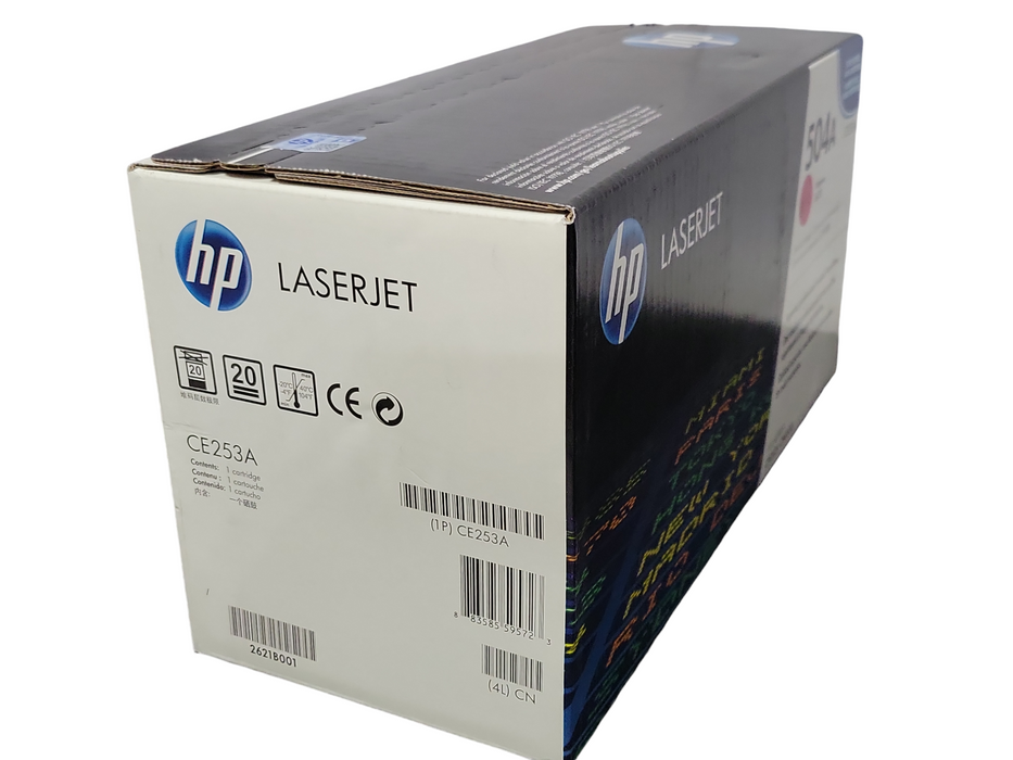 New HP LaserJet 504A Magenta CE253A Toner Print Cartridge Q_