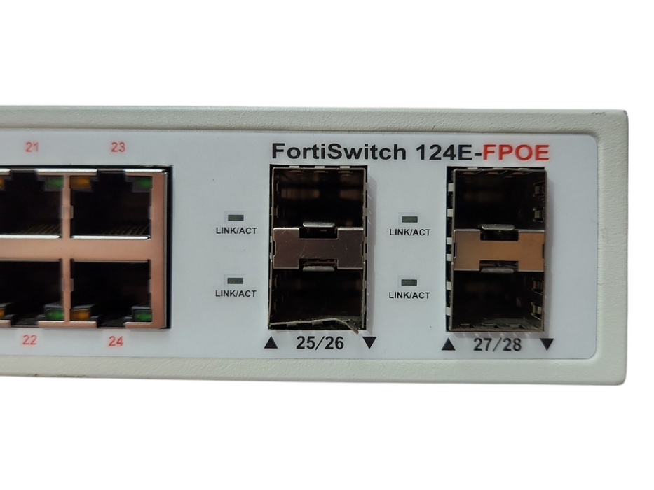 Fortinet FortiSwitch 124E-FPOE Managed Ethernet Switch, FS-124E-FPOE