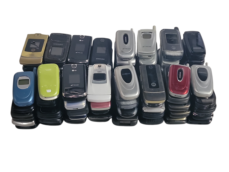 Lot of 80x Flip Phones [Untested] (