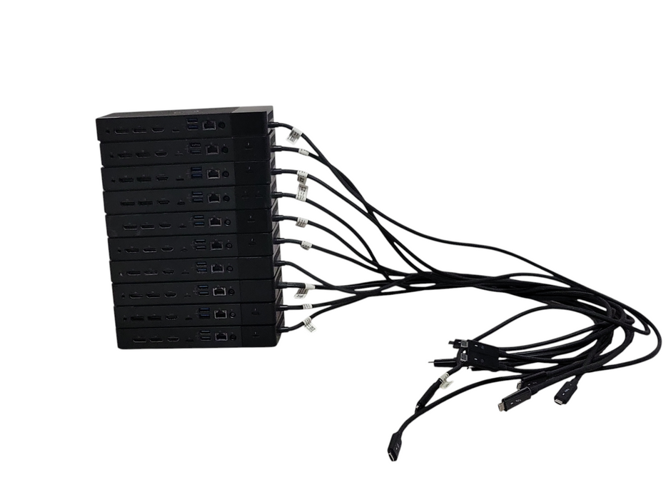 Lot of 10x Dell Assorted Model K20A001 USB-C Docking Stations, READ _