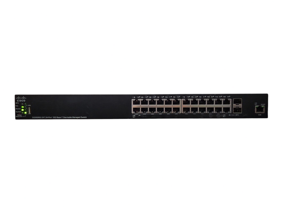 Cisco SG550XG-24T-K9 V02, 24-Port Stackable Managed Switch