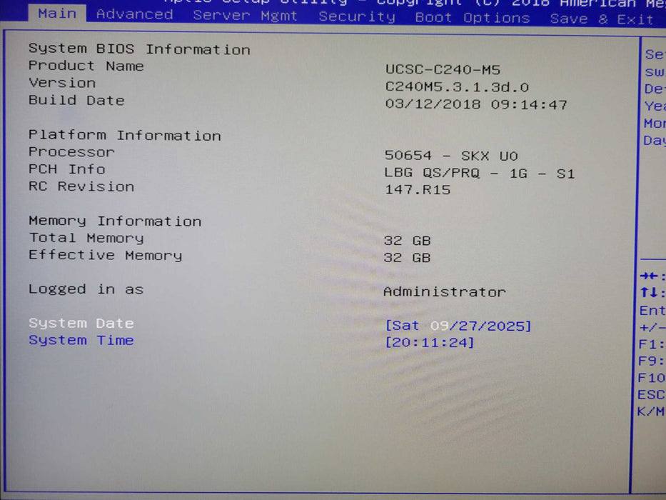Cisco UCS C240 M5 12x 3.5" 2x Xeon Silver 4110 2.10GHz, 32GB DDR4, 2x PSU _