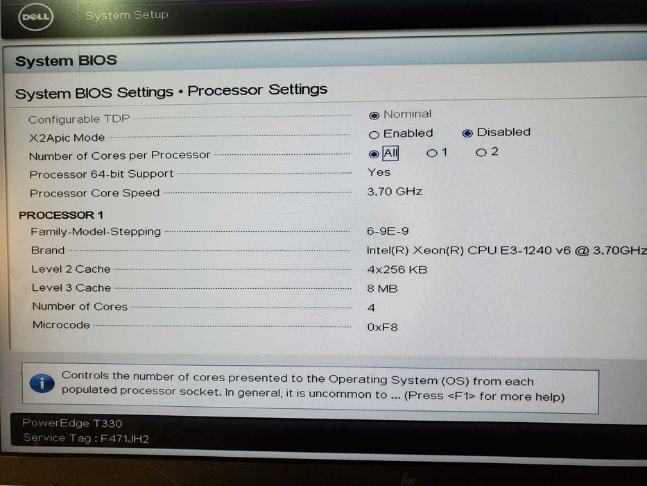 Dell PowerEdge T330 - Xeon E3-1240 v6 32GB DDR4 PERC H730 2x495W PSU