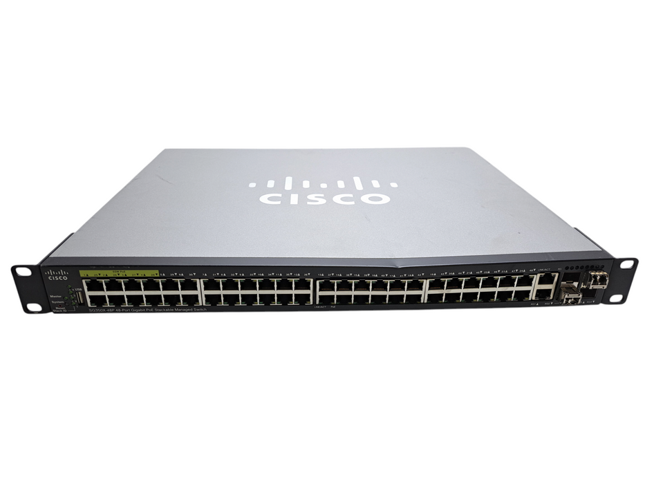 Cisco SG350X-48P-K9 V03 | 48-Port Gigabit PoE Stackable Managed Switch )