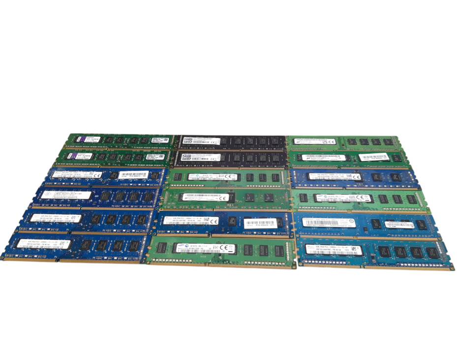 Lot of 144x Various brands DDR3 4GB, Desktop RAM