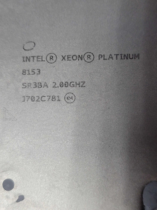Lot of 2x HP ProLiant BL460c Gen10 - 2x Xeon Platinum 8153 CPUs, NO RAM/HDD _