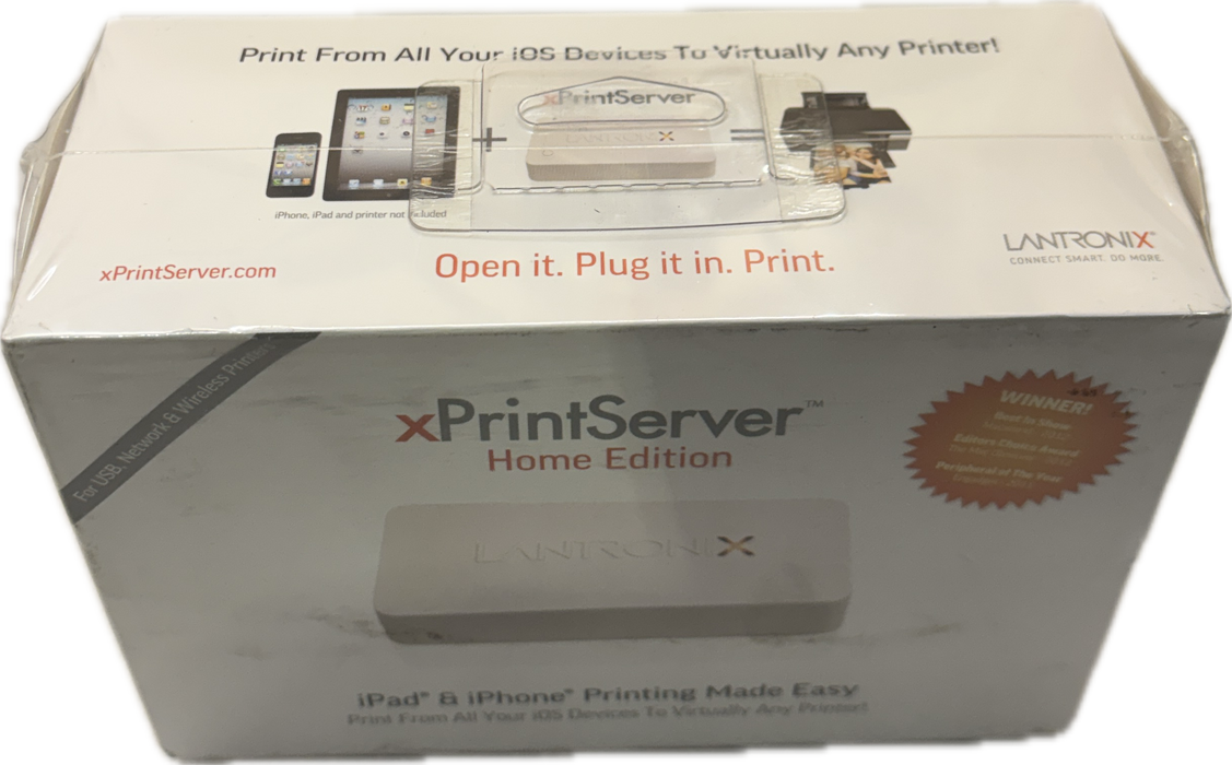 Lantronix xPrintServer Home Edition for iOS Printing XPS1002HM-01 - Sealed
