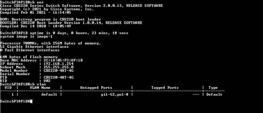 Cisco Business CBS220-48T-4G 48 Port Smart Eligible Ethernet Switch
