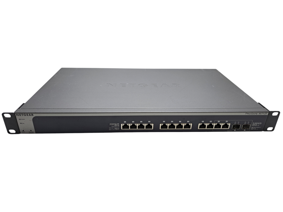 Netgear ProSafe XS712T | 12-Port 10GbE 10GBase-T RJ-45 / 2-Port SFP+ Switch )