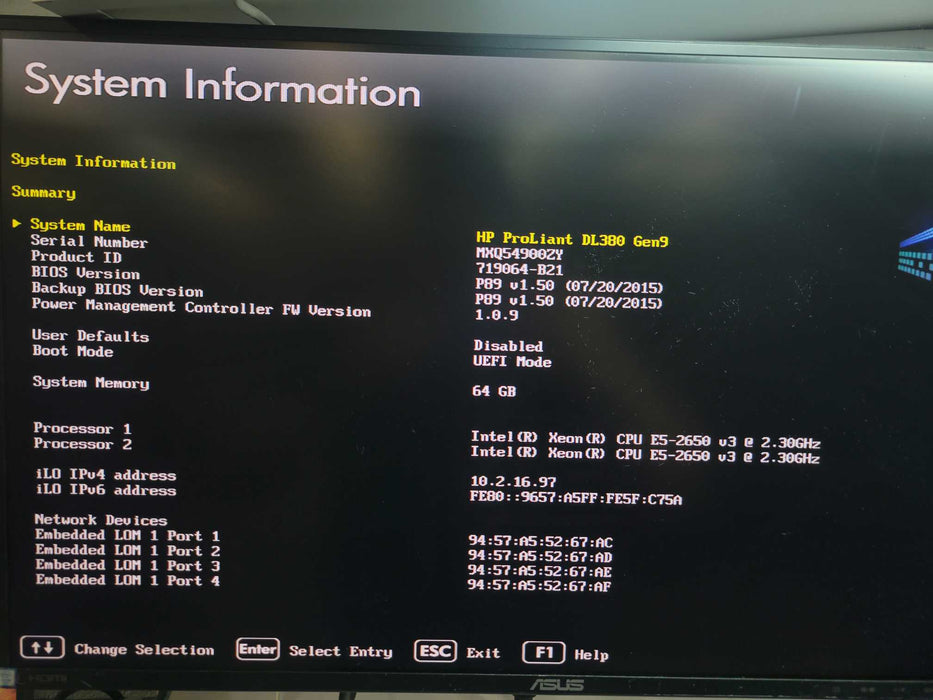 HP ProLiant DL380 Gen9 - 2x Xeon E5-2650 v4 64GB DDR4 P440ar 2x800W PSU %