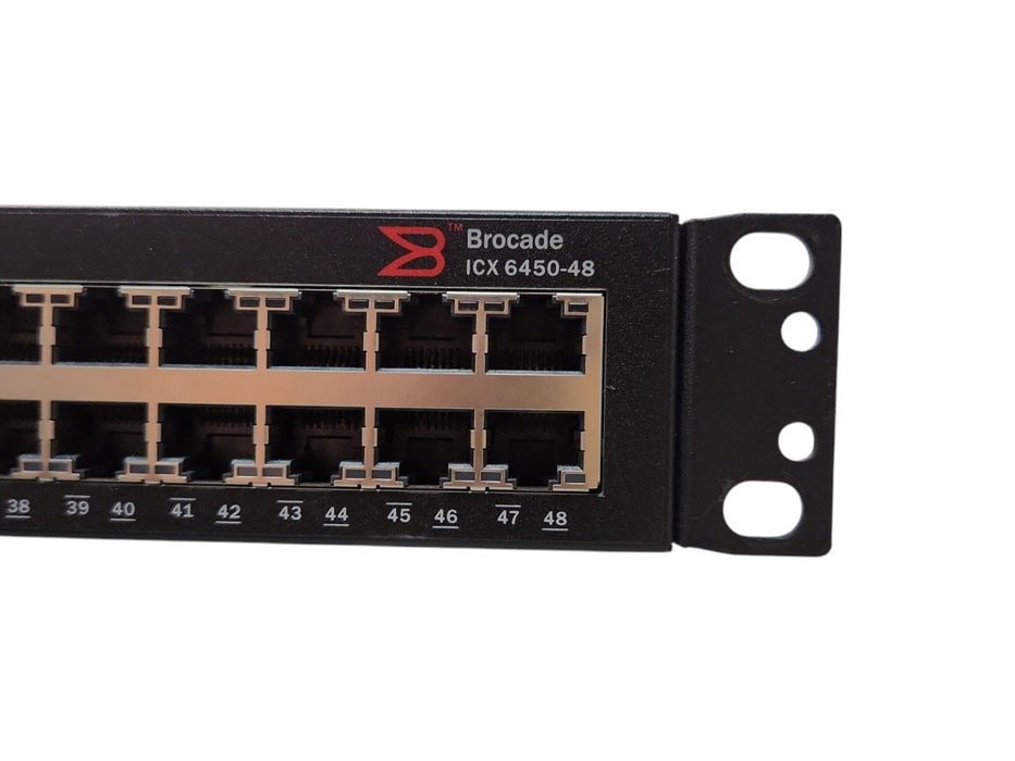 Brocade ICX6450-48 ICX 6450-48 Ethernet Switch, 48-Port Gigabit, 4-Port SFP+