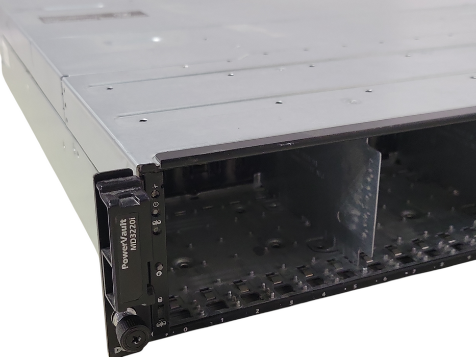 Dell MD3220i 24X2.5 HDD Bay Enclosure Array w/ 2x PSU, 2x MD32 Series control _