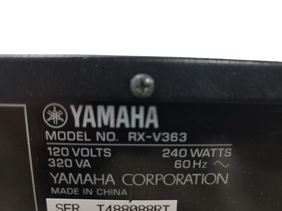 Yamaha RX-V363 Natural Sound A/V Receiver Home Theater Surround Sound 5.1