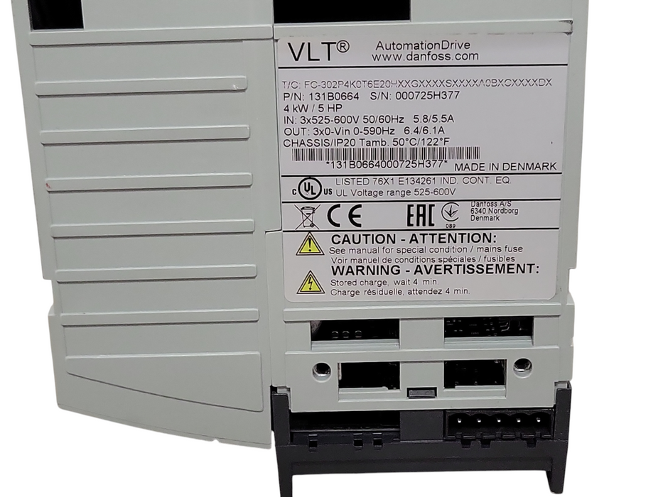 VLT AUTOMATION DRIVE 131B0664 4KW / 5HP, READ _