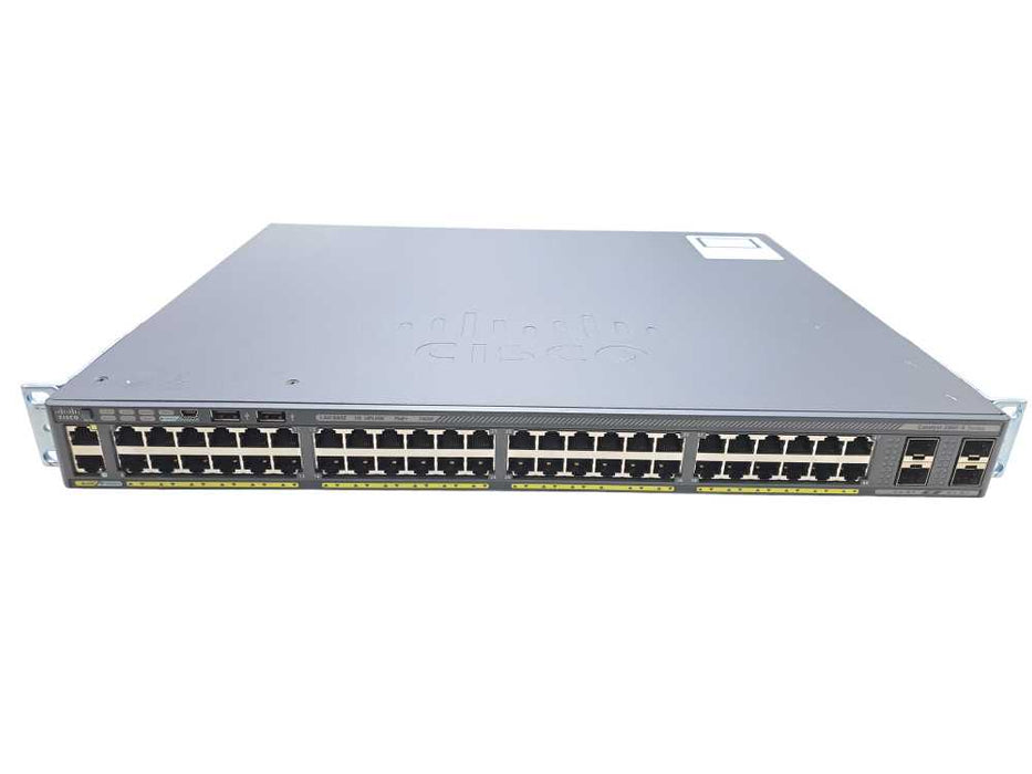 Cisco WS-C2960X-48FPS-L V02 | 48 Port Gigabit PoE+ 740W Switch | 4x SFP