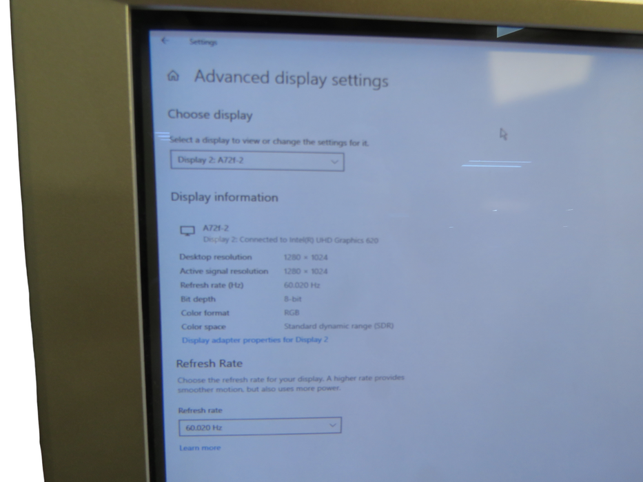ViewSonic A72f VCDTS23125-3R 17 inch Flat Screen CRT Monitor Nice Silver -