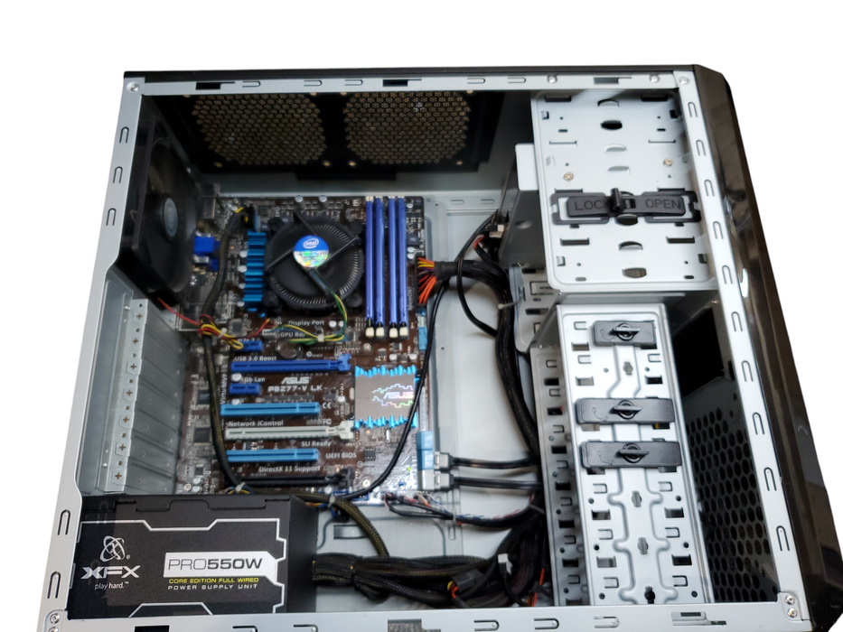 Asus P8Z77-VLK Custom Desktop Core I7-3770K @3.50GHz 12GB Ram  No HDD [READ]