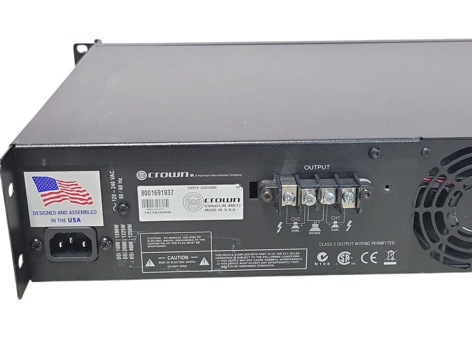 Crown DSi4000 2-Channel Power Amplifier _