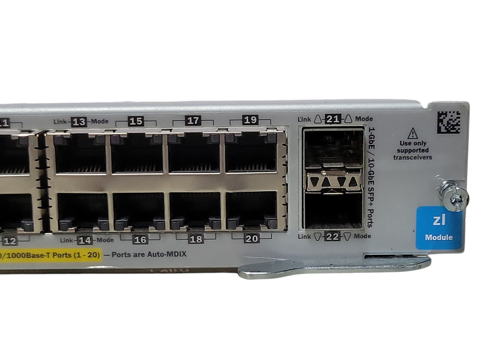 HP Gig-T/SFP+ v2 zl Mod 20 1 Gig Ethernet PoE Ports & 2 10 Gig SFP+ Ports Q_