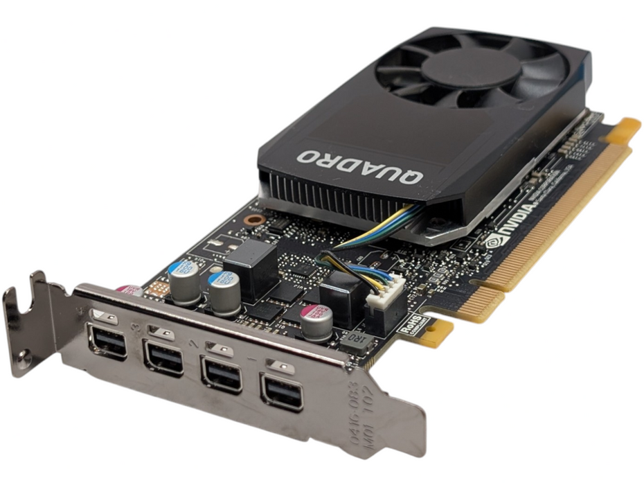 NVIDIA Quadro P1000 4GB Low Profile Graphics Card 4 mini DP