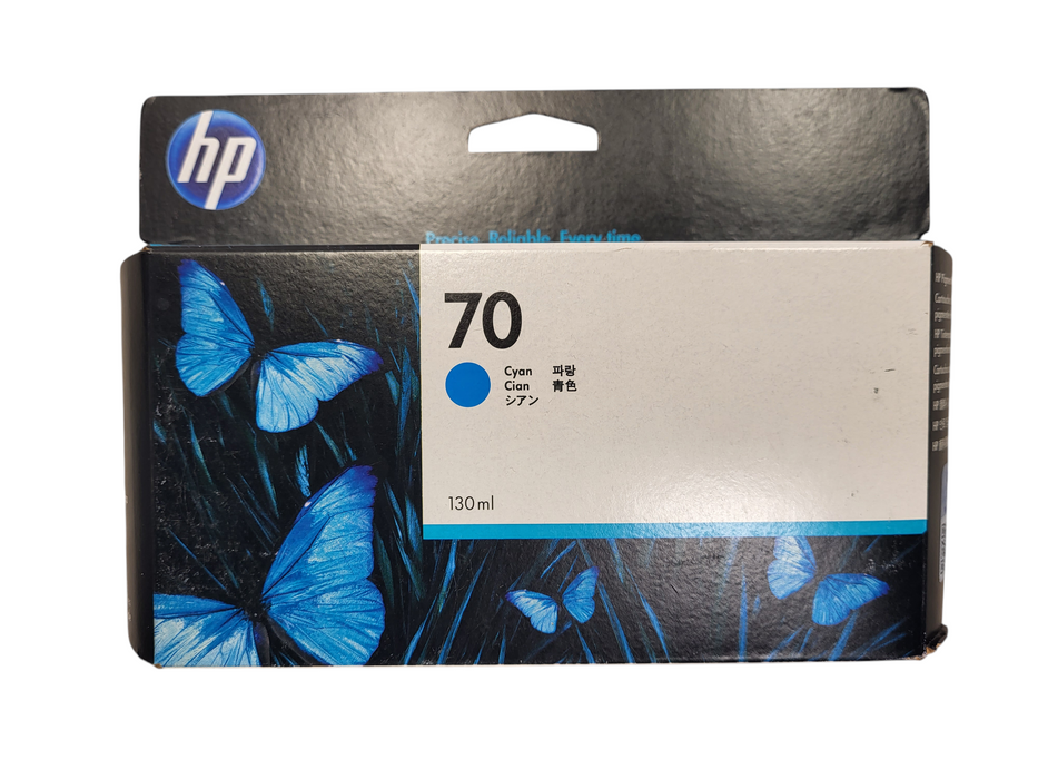 HP 70 Cyan 130ml DesignJet C9452A New Q$