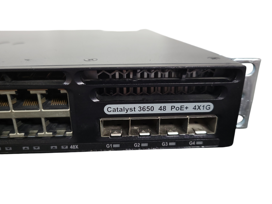 Cisco WS-C3650-48PS-E V02 | 48-Port Gigabit PoE+ Switch w/ 4x 1G SFP !